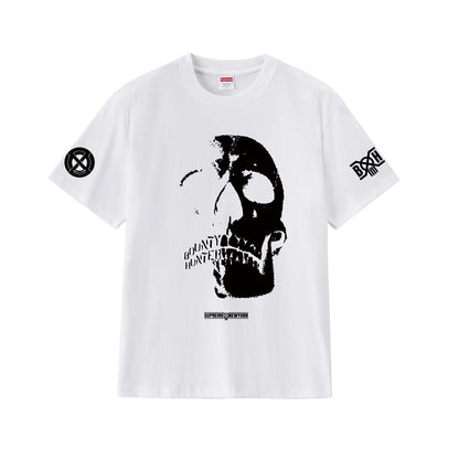 款号M413#p40💰 Supreme x BOUNTY HUNTER 联名款 FW23 WEEK6 SKULLS TEE 骷髅头印花圆领短袖美式潮流T恤 男女同款 宽松版型 采用260克双纱纯棉 - view 8