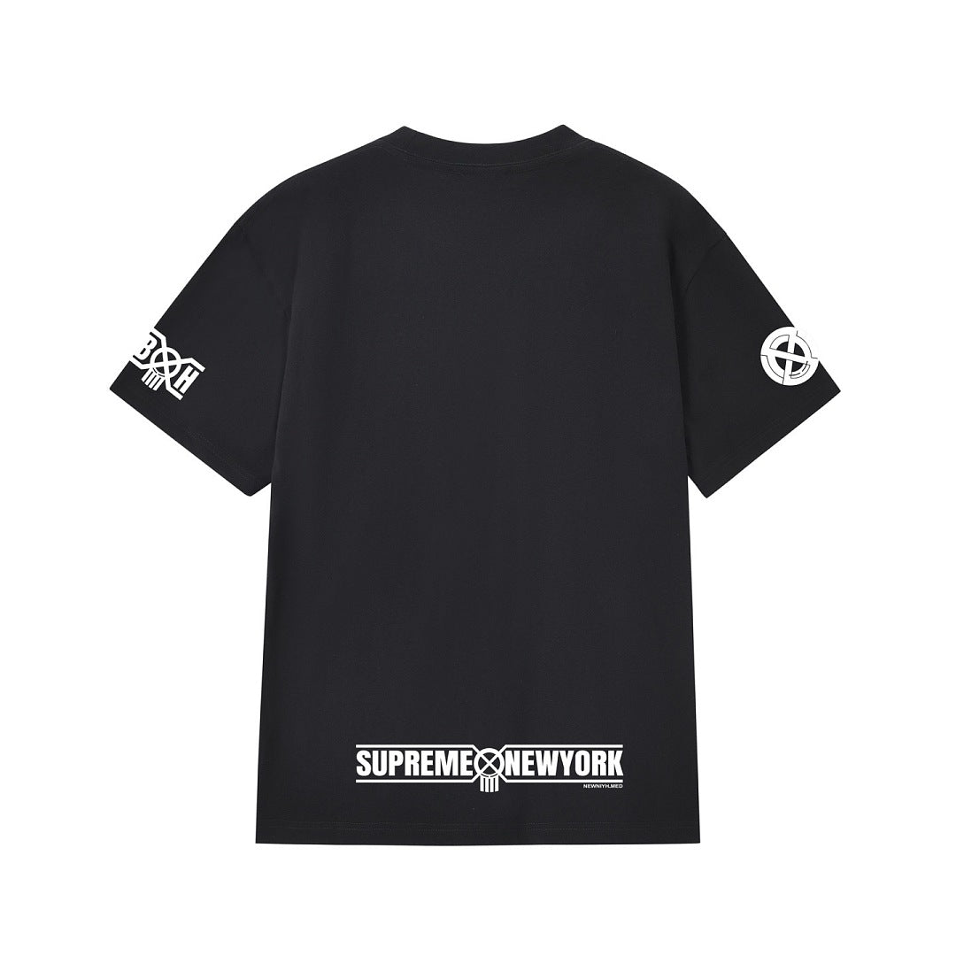 款号M413#p40💰 Supreme x BOUNTY HUNTER 联名款 FW23 WEEK6 SKULLS TEE 骷髅头印花圆领短袖美式潮流T恤 男女同款 宽松版型 采用260克双纱纯棉 - view 9