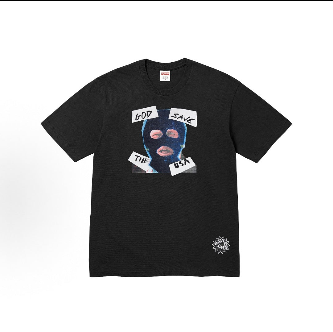 款号M416#p40💰 Supreme SS26 春季限定T恤系列 WEEK7 God Save Us Tee 设计感时尚印花图案舒适休闲短袖T恤 男女同款 宽松版型 采用260克双纱纯棉 圆筒 - view 2