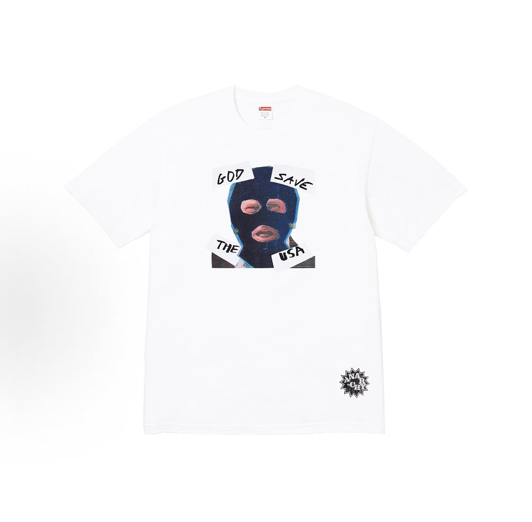 款号M416#p40💰 Supreme SS26 春季限定T恤系列 WEEK7 God Save Us Tee 设计感时尚印花图案舒适休闲短袖T恤 男女同款 宽松版型 采用260克双纱纯棉 圆筒 - view 4