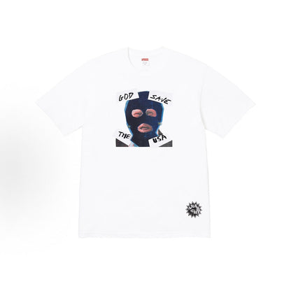 款号M416#p40💰 Supreme SS26 春季限定T恤系列 WEEK7 God Save Us Tee 设计感时尚印花图案舒适休闲短袖T恤 男女同款 宽松版型 采用260克双纱纯棉 圆筒 - view 4