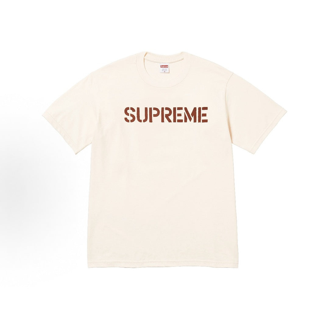款号M420#p40💰 Supreme SS26 WEEK7 Hard Tee 春季限定T恤系列 做旧风字母印花图案圆领时尚休闲短袖T恤 男女同款 宽松版型 采用260克双纱纯棉 圆筒 从面料到辅 - view 3