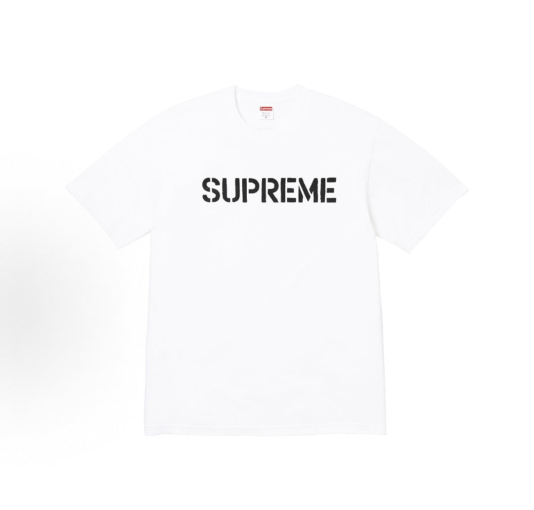 款号M420#p40💰 Supreme SS26 WEEK7 Hard Tee 春季限定T恤系列 做旧风字母印花图案圆领时尚休闲短袖T恤 男女同款 宽松版型 采用260克双纱纯棉 圆筒 从面料到辅 - view 11