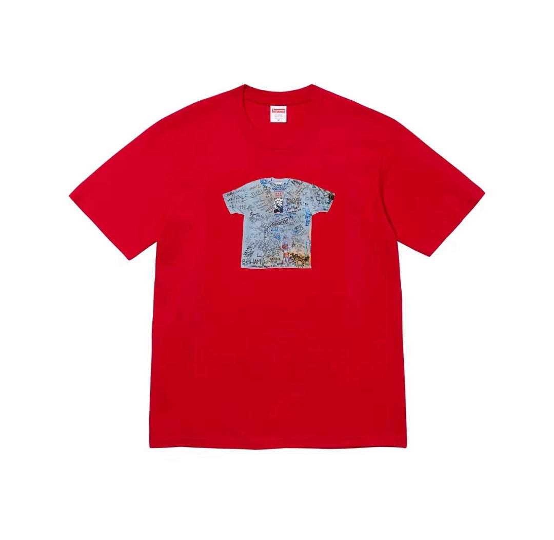 款号M421#p40💰 Supreme SS24 30周年纪念系列 WEEK11 30TH ANNIVERSARY FIRST TEE 图案印花短袖T恤 男女同款 宽松版型 采用260克双纱纯 - view 4