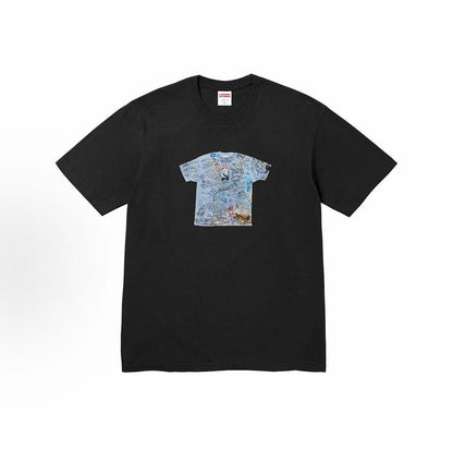 款号M421#p40💰 Supreme SS24 30周年纪念系列 WEEK11 30TH ANNIVERSARY FIRST TEE 图案印花短袖T恤 男女同款 宽松版型 采用260克双纱纯 - view 10