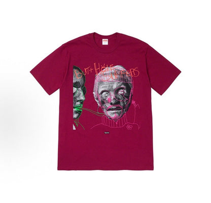 款号M422#p40💰 Supreme Week 19 x Butthole Surfers 联名款 Psychic Tee 人脸字母印花宽松短袖美式潮流T恤 男女同款 宽松版型 采用260克双纱 - view 2