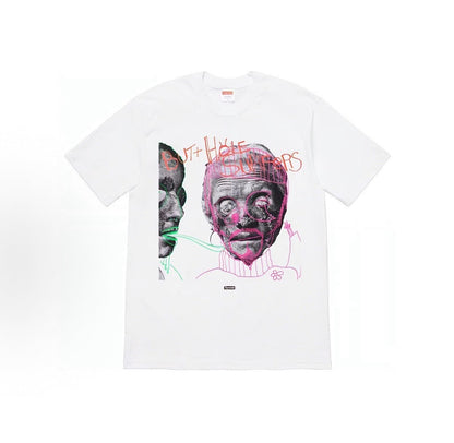 款号M422#p40💰 Supreme Week 19 x Butthole Surfers 联名款 Psychic Tee 人脸字母印花宽松短袖美式潮流T恤 男女同款 宽松版型 采用260克双纱 - view 3