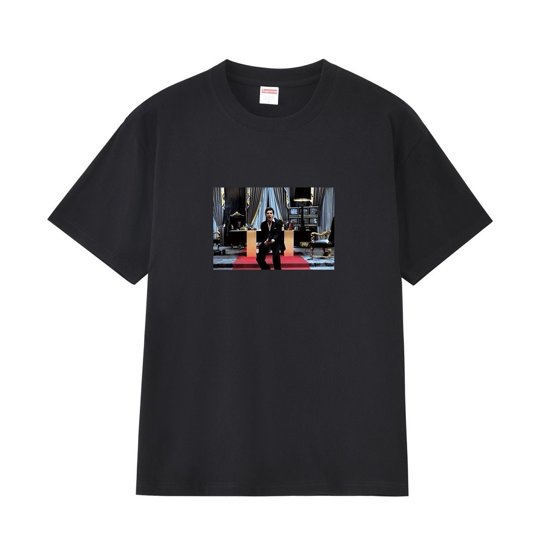 款号M425#p40💰 Supreme Scarface Friend Tee 疤面煞星短袖 宽松版型 采用260克双纱纯棉 圆筒 从面料到辅料全部三标齐全跟足ZP 进口松井公司浆料印花绝不开 - view 10