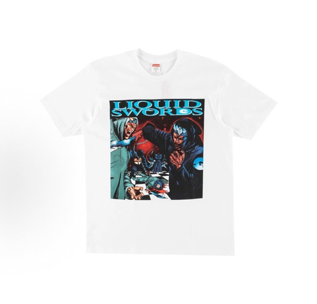 款号M426#p40💰 Supreme FW18 Week5 Liquid Swords Tee 武当派嘻哈专辑封面短袖美式潮流T恤 男女同款 宽松版型 采用260克双纱纯棉 圆筒 从面料到辅料全 - view 3