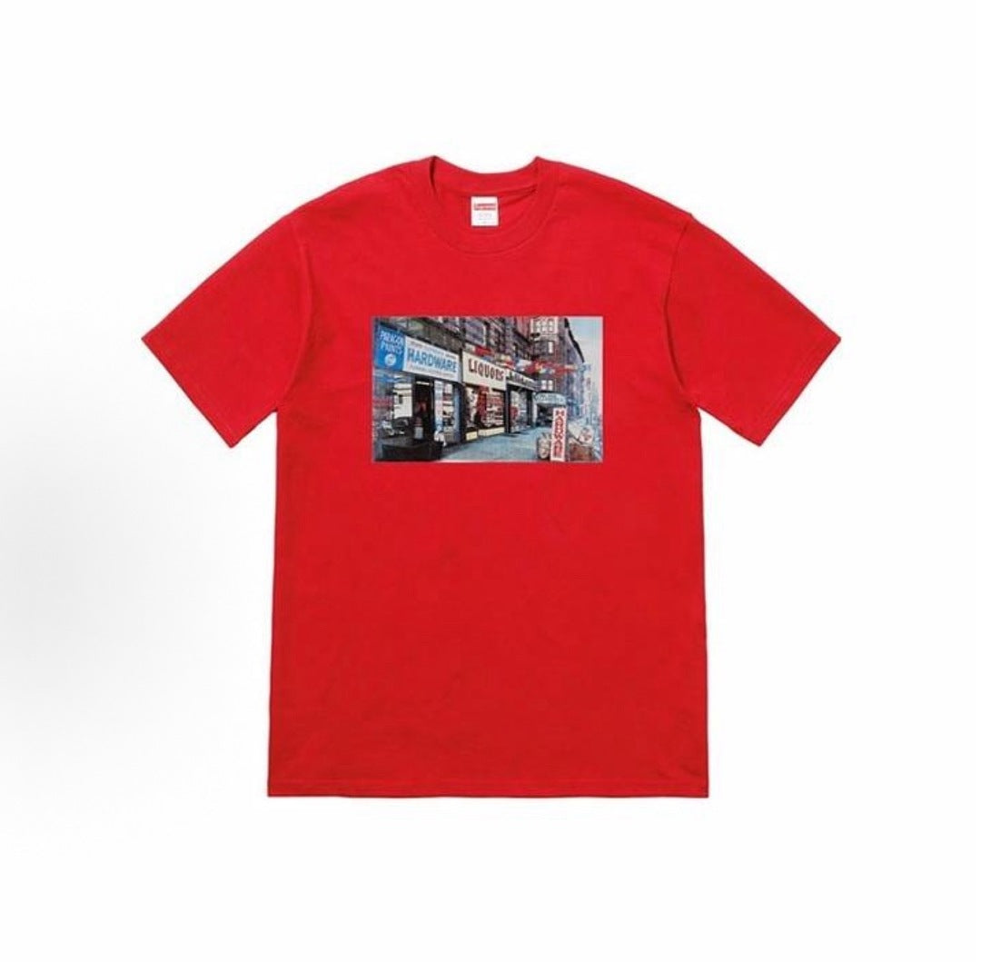 款号M428#p40💰 Supreme SS18 Hardware Tee Red 印花短袖美式潮流T恤 男女同款 宽松版型 采用260克双纱纯棉 圆筒 从面料到辅料全部三标齐全跟足ZP 进口松井 - view 1