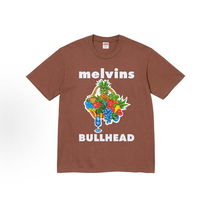 款号431#p40💰 Supreme x Melvins 联名款 SS24 WEEK13 BULLHEAD TEE 水果印花圆领短袖美式潮流T恤 男女同款 宽松版型 采用260克双纱纯棉 圆筒 - view 2