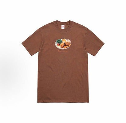 款号M433#p40💰 Supreme SS18 Chicken Dinner Tee Orange 美式潮流印花短袖T恤 男女同款 宽松版型 采用260克双纱纯棉 圆筒 从面料到辅料全部三标 - view 4