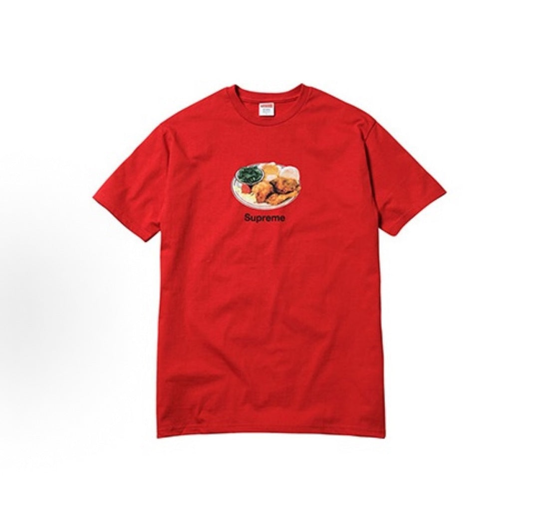 款号M433#p40💰 Supreme SS18 Chicken Dinner Tee Orange 美式潮流印花短袖T恤 男女同款 宽松版型 采用260克双纱纯棉 圆筒 从面料到辅料全部三标 - view 5