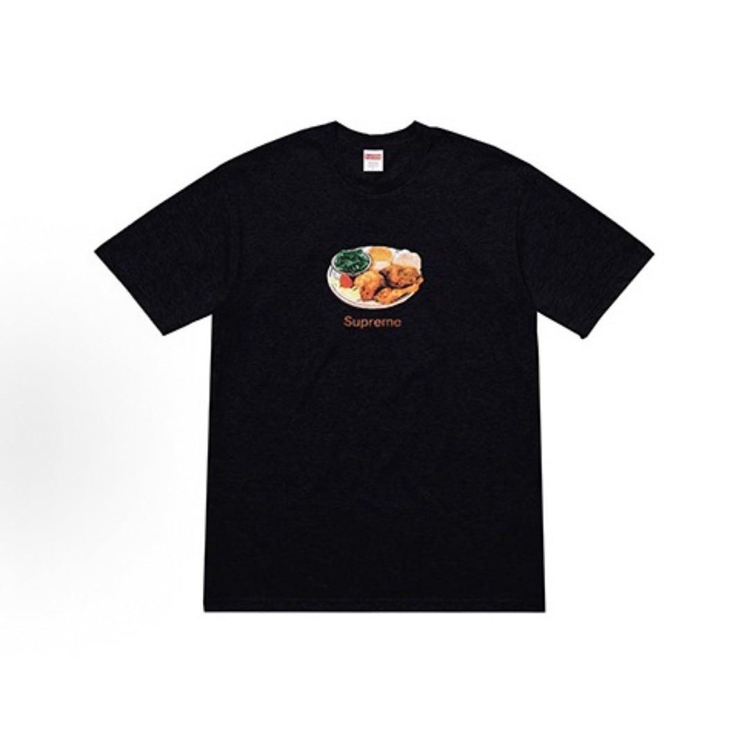 款号M433#p40💰 Supreme SS18 Chicken Dinner Tee Orange 美式潮流印花短袖T恤 男女同款 宽松版型 采用260克双纱纯棉 圆筒 从面料到辅料全部三标 - view 7