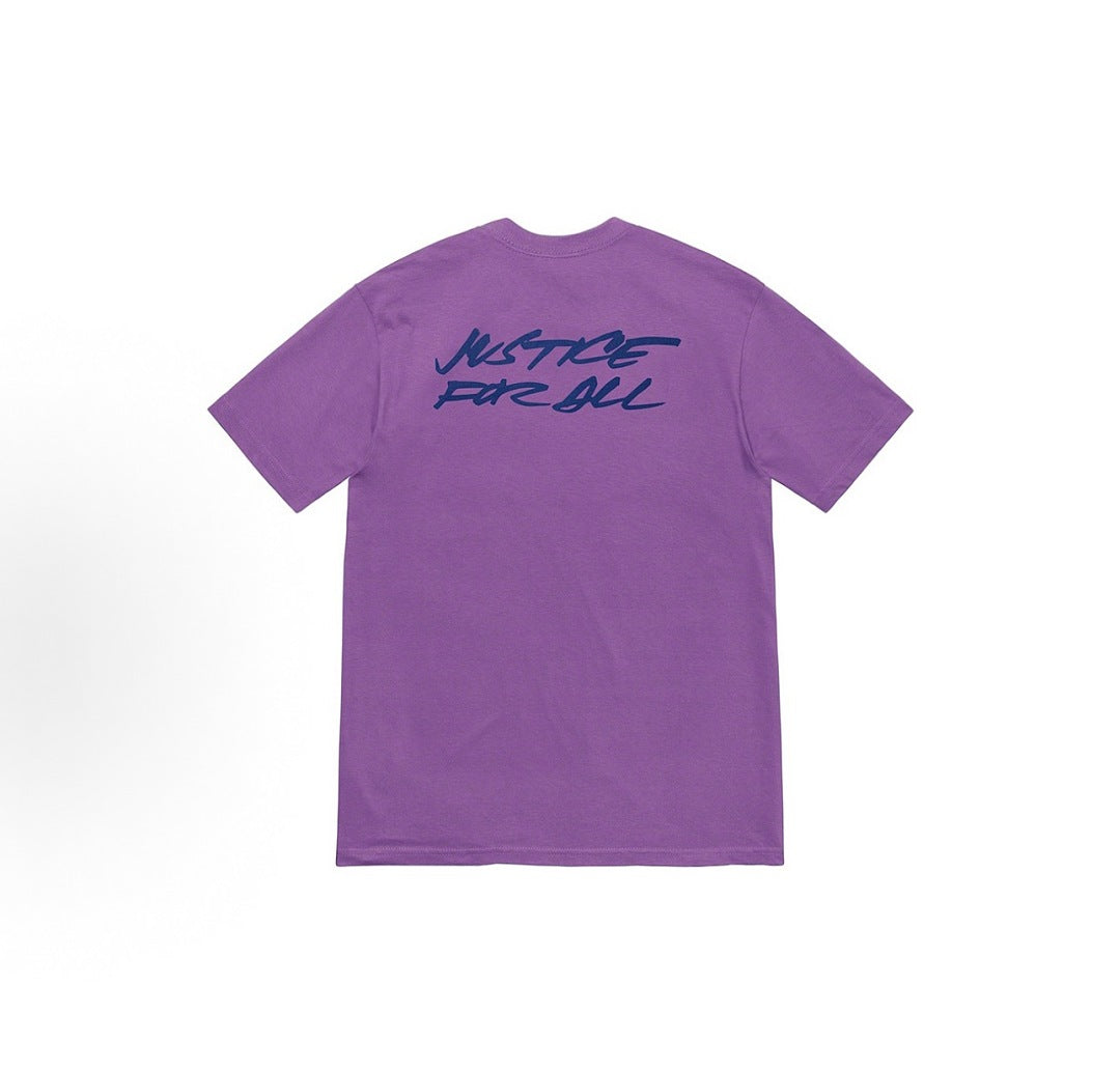 款号M435#p40💰 Supreme Week 1 Futura Logo Tee Logo 英文字母印花圆领短袖美式潮流T恤 男女同款 宽松版型 采用260克双纱纯棉 圆筒 从面料到辅料全部三 - view 2