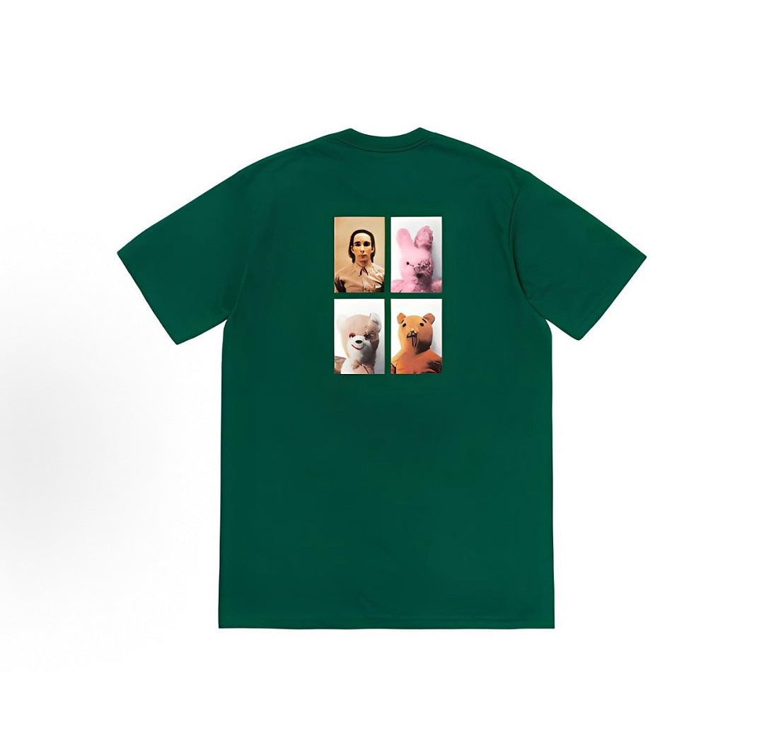 款号M437#p40💰 Supreme FW18 Mike Kelley AhhYouth! Tee Dark Green 艺术家联名款 宽 玩偶印花短袖美式潮流T恤 男女同款 宽松版型 采用26 - view 1