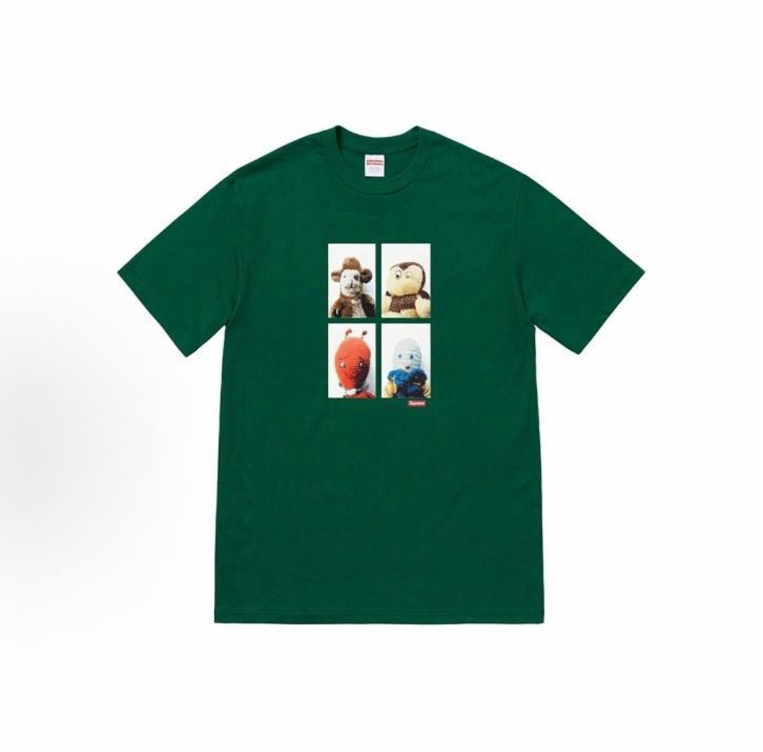 款号M437#p40💰 Supreme FW18 Mike Kelley AhhYouth! Tee Dark Green 艺术家联名款 宽 玩偶印花短袖美式潮流T恤 男女同款 宽松版型 采用26 - view 4