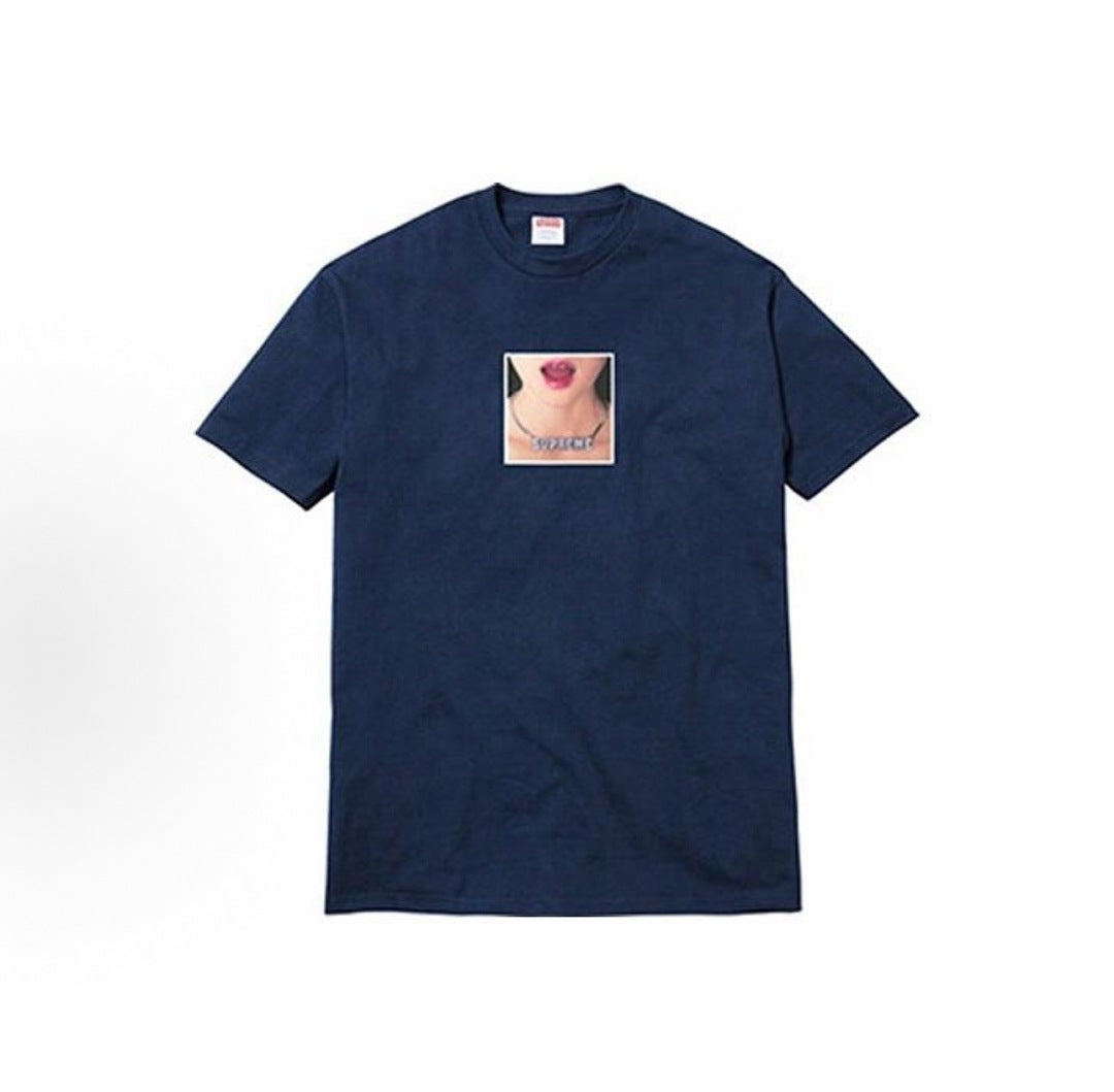 款号M438#p40💰 Supreme SS18 Necklace Tee Red 印花短袖美式潮流T恤 男女同款 宽松版型 采用260克双纱纯棉 圆筒 从面料到辅料全部三标齐全跟足ZP 进口松 - view 3