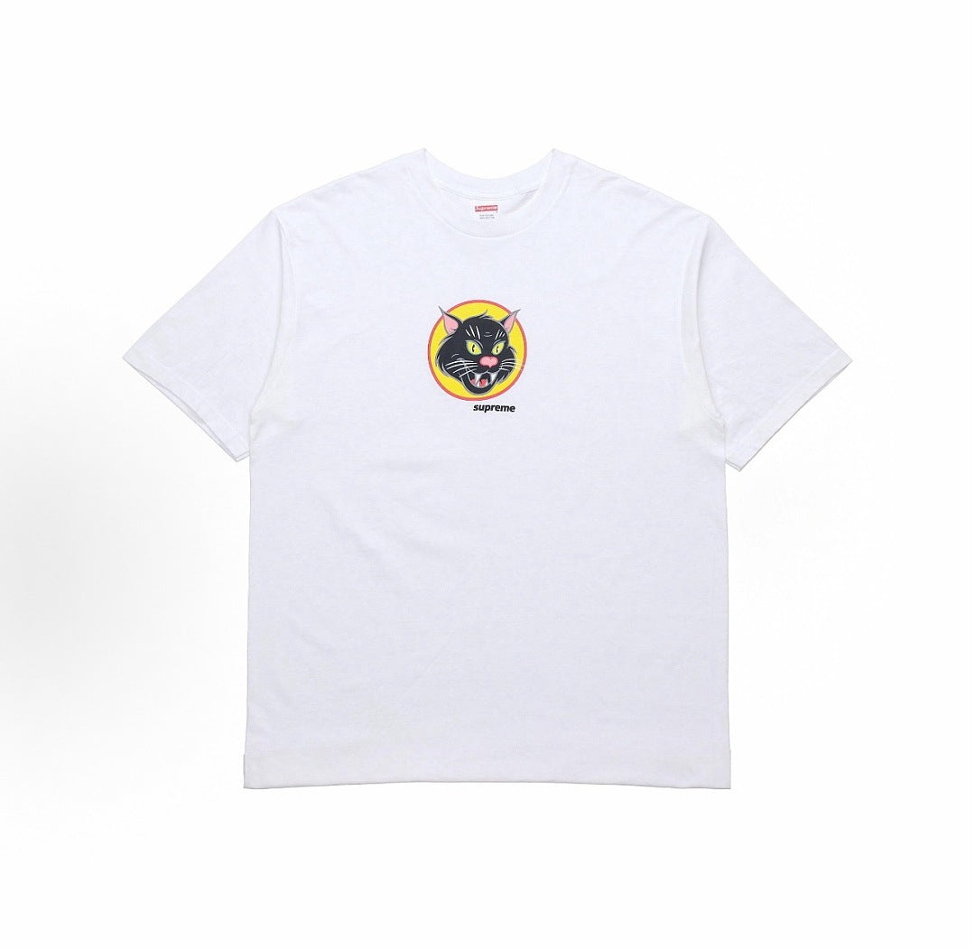 款号M440#p40💰 Supreme SS20 Week 1 Black Cat Tee 黑猫短袖美式潮流T恤 男女同款 红色 宽松版型 采用260克双纱纯棉 圆筒 从面料到辅料全部三标齐全跟足 - view 4