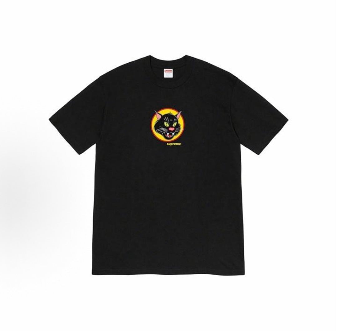 款号M440#p40💰 Supreme SS20 Week 1 Black Cat Tee 黑猫短袖美式潮流T恤 男女同款 红色 宽松版型 采用260克双纱纯棉 圆筒 从面料到辅料全部三标齐全跟足 - view 5