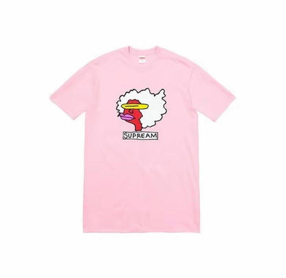 款号M441#p40💰 Supreme FW17 Gonz Tee Red 香肠嘴卡通短袖美式潮流T恤 男女同款 宽松版型 采用260克双纱纯棉 圆筒 从面料到辅料全部三标齐全跟足ZP 进口松井公 - view 1