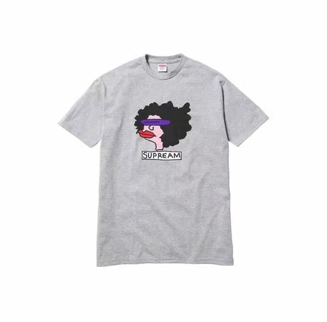 款号M441#p40💰 Supreme FW17 Gonz Tee Red 香肠嘴卡通短袖美式潮流T恤 男女同款 宽松版型 采用260克双纱纯棉 圆筒 从面料到辅料全部三标齐全跟足ZP 进口松井公 - view 2