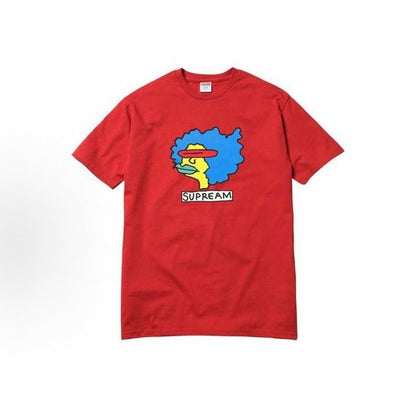 款号M441#p40💰 Supreme FW17 Gonz Tee Red 香肠嘴卡通短袖美式潮流T恤 男女同款 宽松版型 采用260克双纱纯棉 圆筒 从面料到辅料全部三标齐全跟足ZP 进口松井公 - view 4