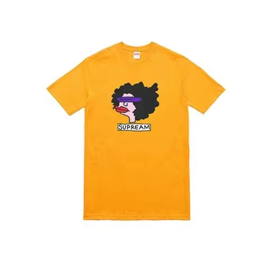 款号M441#p40💰 Supreme FW17 Gonz Tee Red 香肠嘴卡通短袖美式潮流T恤 男女同款 宽松版型 采用260克双纱纯棉 圆筒 从面料到辅料全部三标齐全跟足ZP 进口松井公 - view 5