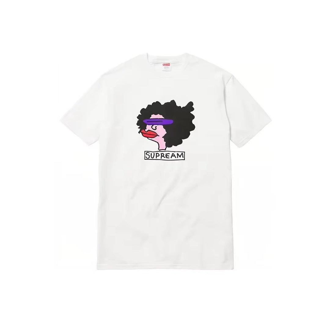 款号M441#p40💰 Supreme FW17 Gonz Tee Red 香肠嘴卡通短袖美式潮流T恤 男女同款 宽松版型 采用260克双纱纯棉 圆筒 从面料到辅料全部三标齐全跟足ZP 进口松井公 - view 6