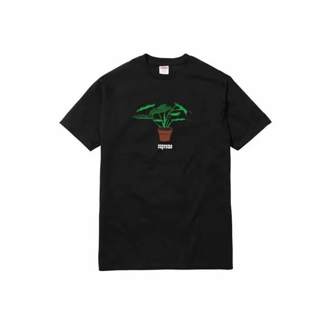 款号M443#p40💰 Supreme FW17 盆栽印花短袖美式潮流T恤 男女同款 宽松版型 采用260克双纱纯棉 圆筒 从面料到辅料全部三标齐全跟足ZP 进口松井公司浆料印花绝不开裂 整件 - view 8