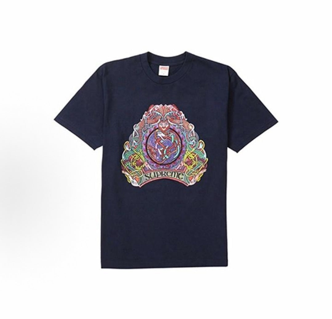 款号M445#p40💰 Supreme SS19 Knot Tee Green 印花短袖美式潮流T恤 男女同款 宽松版型 采用260克双纱纯棉 圆筒 从面料到辅料全部三标齐全跟足ZP 进口松井 - view 1