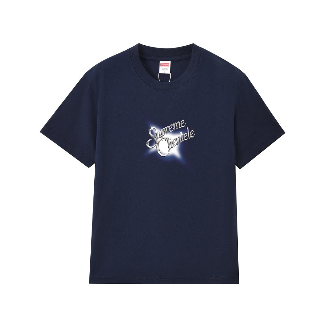 款号M446#p40💰 Supreme Week 7 Clientele Tee 闪光星星印花圆领短袖美式潮流T恤 男女同款 宽松版型 采用260克双纱纯棉 圆筒 从面料到辅料全部三标齐全跟足ZP - view 3