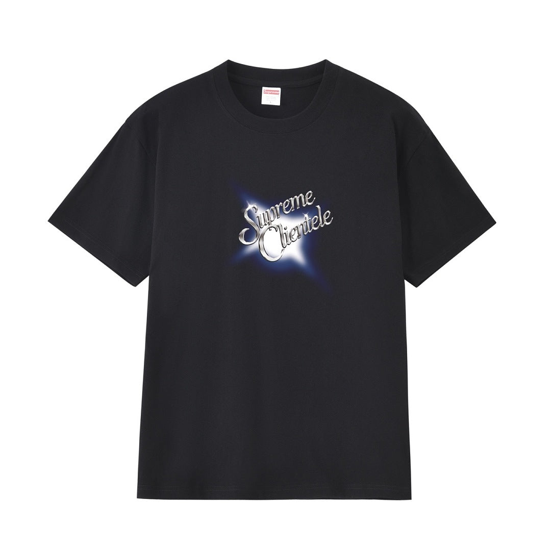 款号M446#p40💰 Supreme Week 7 Clientele Tee 闪光星星印花圆领短袖美式潮流T恤 男女同款 宽松版型 采用260克双纱纯棉 圆筒 从面料到辅料全部三标齐全跟足ZP - view 8