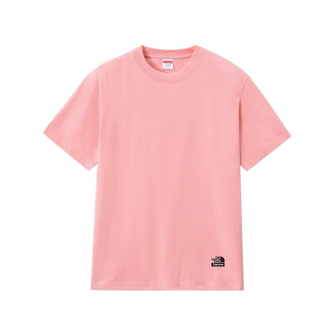 款号M447#p40💰 Supreme × 北面/THE NORTH FACE The North Face 联名款 休闲百搭圆领美式潮流短袖 T恤 男女同款 宽松版型 采用260克双纱纯棉 圆筒 - view 4