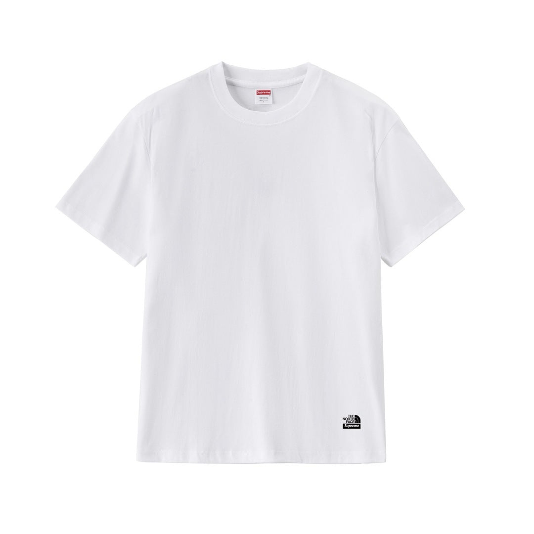 款号M447#p40💰 Supreme × 北面/THE NORTH FACE The North Face 联名款 休闲百搭圆领美式潮流短袖 T恤 男女同款 宽松版型 采用260克双纱纯棉 圆筒 - view 7