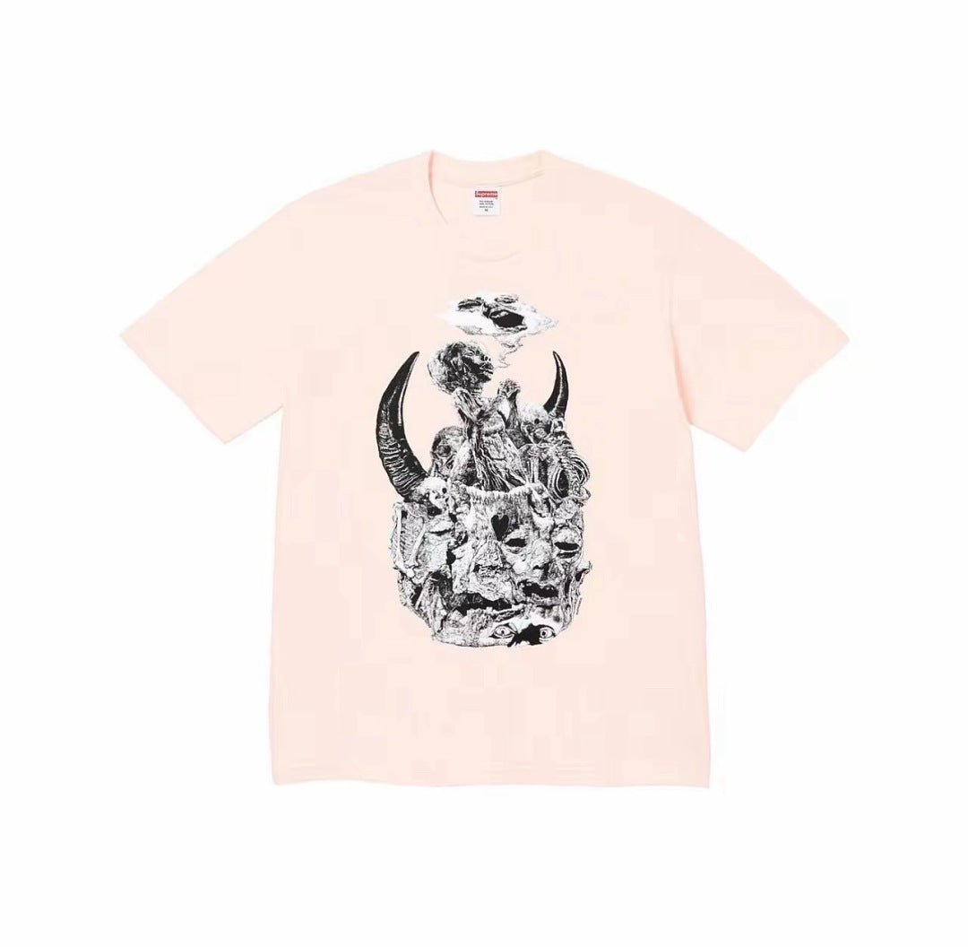 款号M457#p40💰 Supreme FW23 WEEK7 MUTANTS TEE 抽象变异体印花圆领短袖美式潮流T恤 男女同款 宽松版型 采用260克双纱纯棉 圆筒 从面料到辅料全部三标齐全跟 - view 3