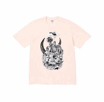 款号M457#p40💰 Supreme FW23 WEEK7 MUTANTS TEE 抽象变异体印花圆领短袖美式潮流T恤 男女同款 宽松版型 采用260克双纱纯棉 圆筒 从面料到辅料全部三标齐全跟 - view 3