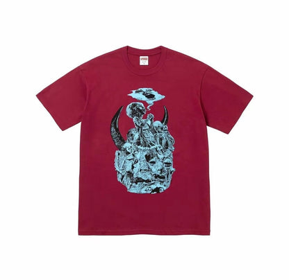 款号M457#p40💰 Supreme FW23 WEEK7 MUTANTS TEE 抽象变异体印花圆领短袖美式潮流T恤 男女同款 宽松版型 采用260克双纱纯棉 圆筒 从面料到辅料全部三标齐全跟 - view 5