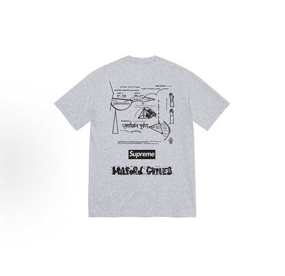 款号M458#p40💰 Supreme Supreme FW22 Week16系列 FW22 Week 16 Milford Graves Tee 发球台字母直筒印花短袖T恤 男女同款 宽松版型 - view 7