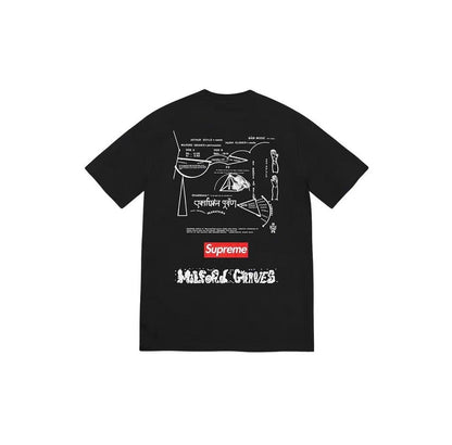 款号M458#p40💰 Supreme Supreme FW22 Week16系列 FW22 Week 16 Milford Graves Tee 发球台字母直筒印花短袖T恤 男女同款 宽松版型 - view 9