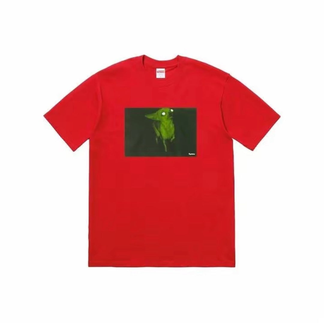款号M461#p40💰 Supreme FW18 Chris Cunningham Chihuahua Tee Red 美式潮流吉娃娃短袖T恤 男女同款 宽松版型 采用260克双纱纯棉 圆 - view 4