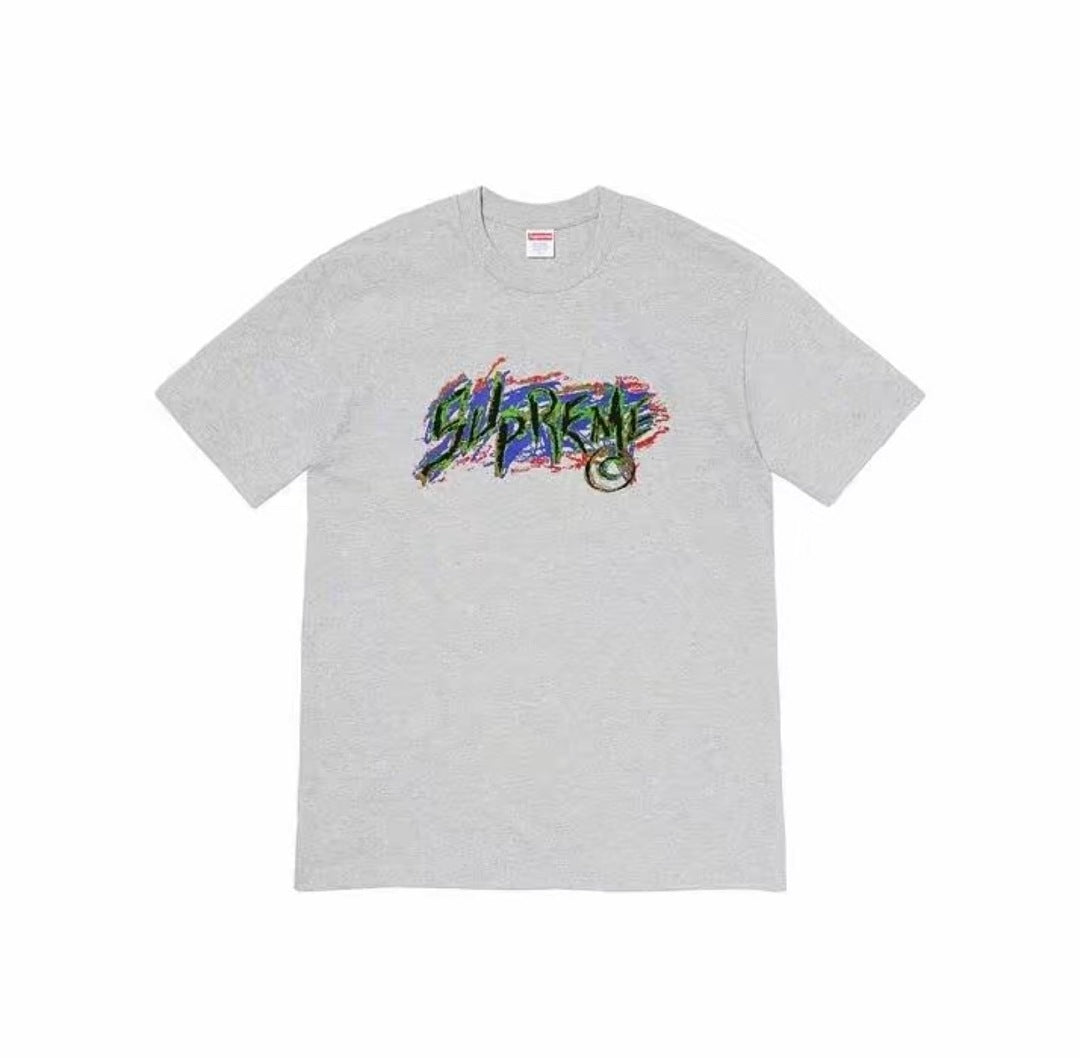 款号M462#p40💰 Supreme FW20 划痕圆领美式潮流T恤 男女同款情侣款 宽松版型 采用260克双纱纯棉 圆筒 从面料到辅料全部三标齐全跟足ZP 进口松井公司浆料印花绝不开裂 整 - view 4