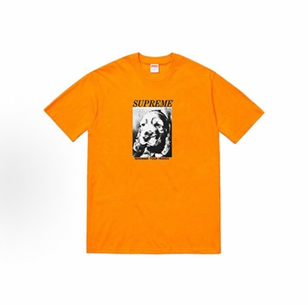 款号M464#p40💰 Supreme FW18 Remember Tee White 小狗素描肖像印花短袖美式潮流T恤 男女同款 宽松版型 采用260克双纱纯棉 圆筒 从面料到辅料全部三标齐全 - view 1