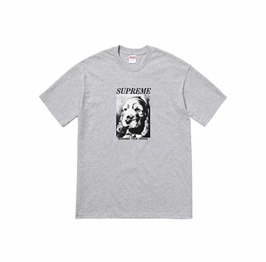 款号M464#p40💰 Supreme FW18 Remember Tee White 小狗素描肖像印花短袖美式潮流T恤 男女同款 宽松版型 采用260克双纱纯棉 圆筒 从面料到辅料全部三标齐全 - view 2