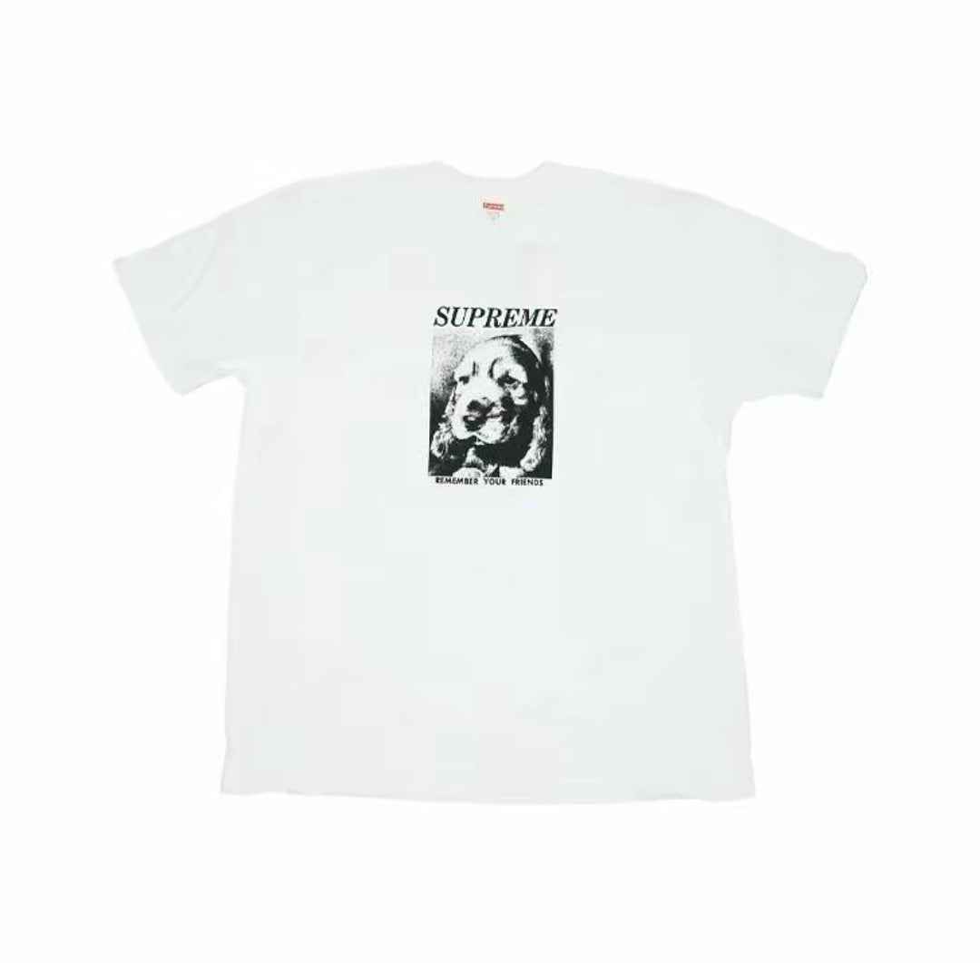 款号M464#p40💰 Supreme FW18 Remember Tee White 小狗素描肖像印花短袖美式潮流T恤 男女同款 宽松版型 采用260克双纱纯棉 圆筒 从面料到辅料全部三标齐全 - view 3
