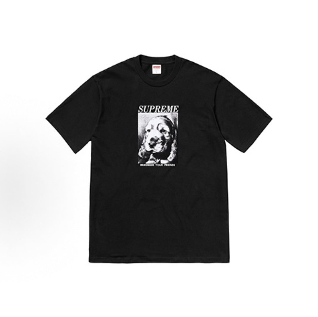 款号M464#p40💰 Supreme FW18 Remember Tee White 小狗素描肖像印花短袖美式潮流T恤 男女同款 宽松版型 采用260克双纱纯棉 圆筒 从面料到辅料全部三标齐全 - view 5