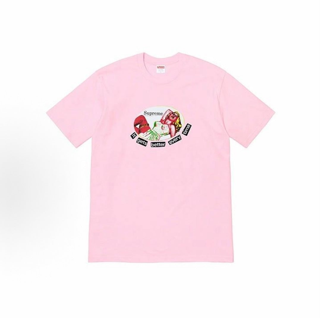 款号M468#p40💰 Supreme SS19 It Gets Better Every Time Tee 美式潮流 印花短袖T恤 男女同款 宽松版型 采用260克双纱纯棉 圆筒 从面料到辅 - view 2