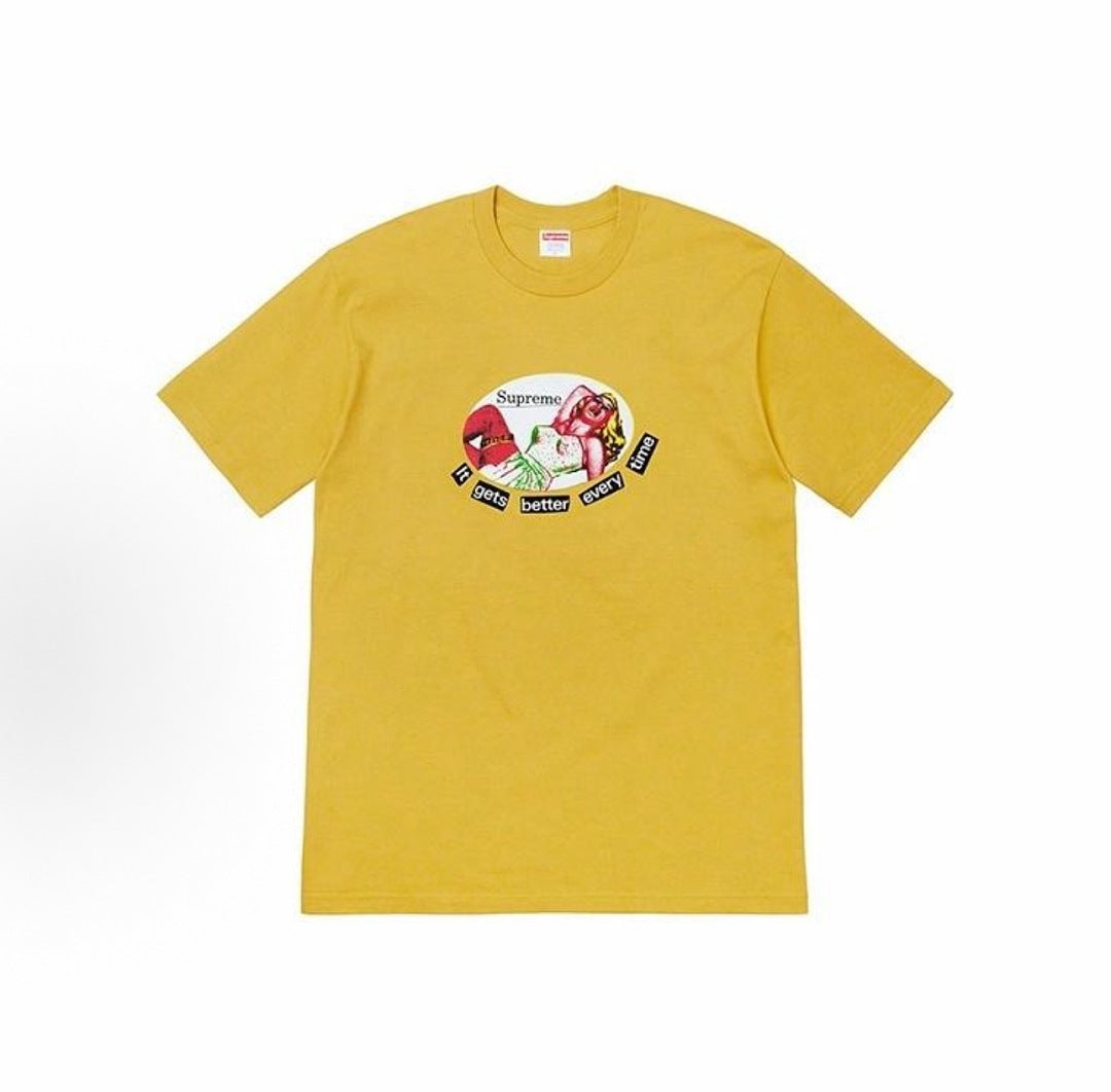 款号M468#p40💰 Supreme SS19 It Gets Better Every Time Tee 美式潮流 印花短袖T恤 男女同款 宽松版型 采用260克双纱纯棉 圆筒 从面料到辅 - view 4