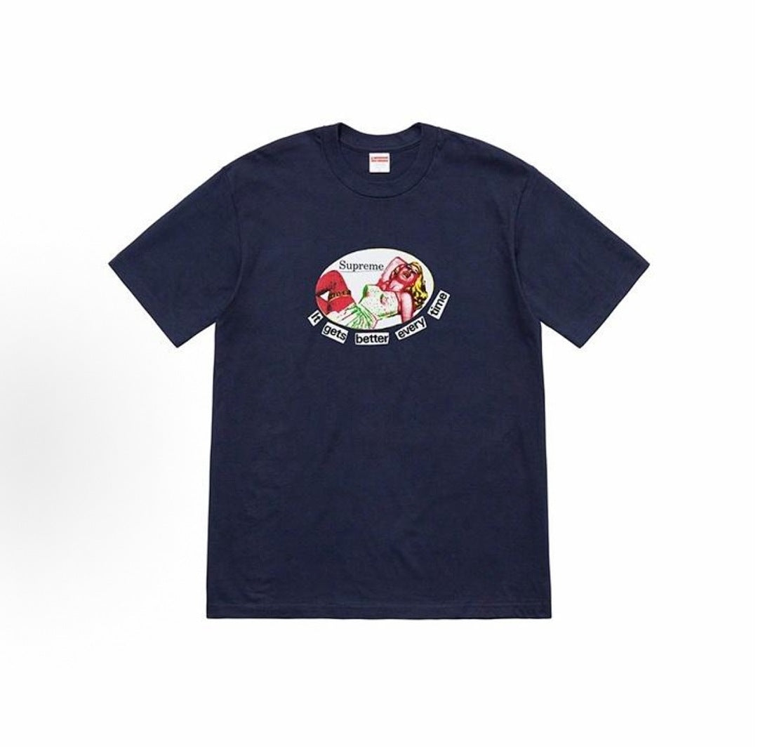 款号M468#p40💰 Supreme SS19 It Gets Better Every Time Tee 美式潮流 印花短袖T恤 男女同款 宽松版型 采用260克双纱纯棉 圆筒 从面料到辅 - view 6