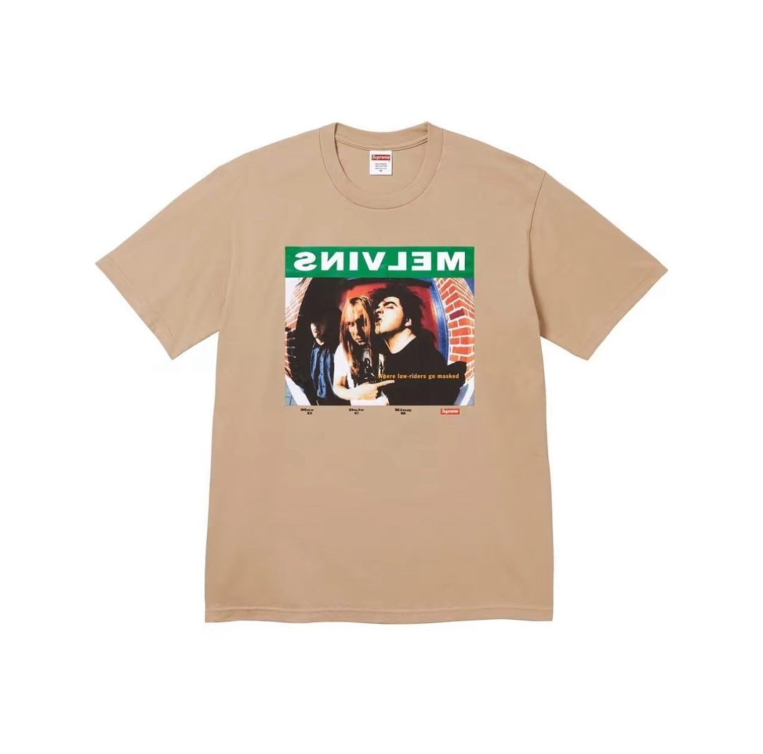 款号M474#p40💰 Supreme × Melvins 联名款 SS24 WEEK13 PRICK TEE 正面人物印花短袖美式潮流T恤 男女同款 宽松版型 采用260克双纱纯棉 圆筒 从面料 - view 3